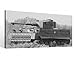 Produktbild Leinwandbild 1 Tlg Panzer Tank Waffe Krieg schießen schwarz weiß Leinwand Bild Bilder Holz gerahmt 9U1374, 1 Tlg BxH:80x40cm