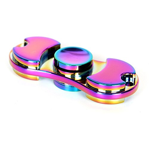 EVERMARKET EDC Hand Spinner Fidget Killing Time Toys Time Killer for Children and Adults Best Stress Anxiety and Boredom Relieves-Rainbow Color