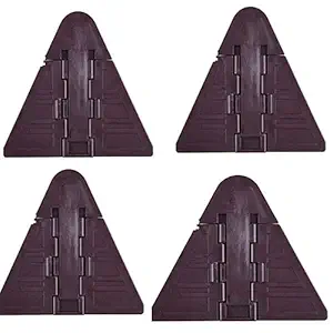 SYGA Sliding Door Lock for Child Safety for Closet Door & Window Locks (4 Units, Brown Colour)