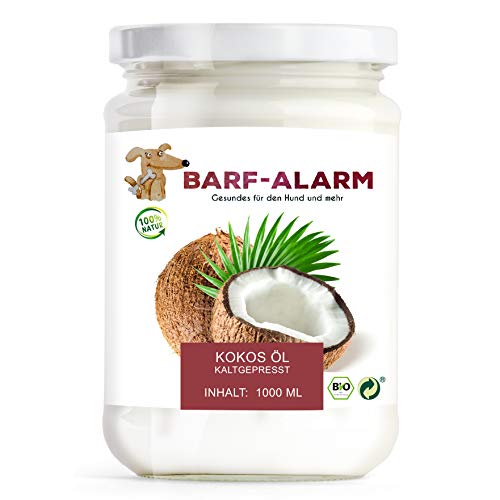 100% BIO kokosöl para animales - kokosnussöl Coco grasa perro - Bio calidad de kaltgepr esst Nativo - Coco aceite líquido