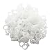 ROSENICE Plastic Glue Holder Ring Pigment Ink Cup for Eyelash Extension Nail Art Tattoo Pack of 200