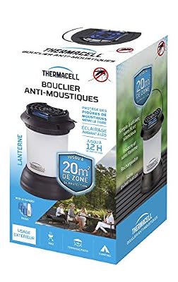 Thermacell THLANTERN Bouclier Anti-Moustiques-Lanterne + Recharge Incluse pour 12H de Protection, Noir