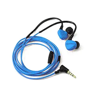 Boompods Sportpod Race Wired in-Ear Headphone/Earphones with in-line Remote, Mic - Blue