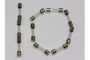 1A, T1A T1AL 250V 20mm x 5mm Bussman Glass AntiSurge Slow Blow Fuse x10