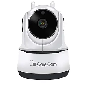 JSS CareCam 360 Smart Pan Tilt Home Office WiFi Camera | Wireless Indoor Security 360 2Mp 1080P (Full Hd) | Night Vision | Up to 128 Gb Microsd Card Slot | Motion Detection (Indoor CareCam 360)