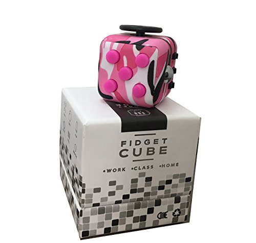 Kidult Fidget Toy Stress Reducer, Hybrid Ceramic Bearing Non-3D Printed Fidget Spinner for Autism ADHD Kids/Adult Funny Anti Stress Toys Tri-spinner Fidget Cube (Cube, Camo Pink) Kidult Fidget Toy Stress Reducer, Hybrid Ceramic Bearing Non-3D Printed Fidget Spinner for Autism ADHD Kids/Adult Funny Anti Stress Toys Tri-spinner Fidget Cube (Cube, Camo Pink)