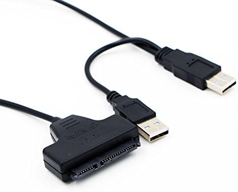 'Jais USB to SATA 7 + 15 Pin Converter Adapter Cable for 2.5 HDD Hard Disk USB 2.0