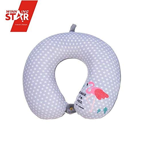 Preisvergleich Produktbild WinningSTAR Flamingo Muster U-Form Kissen grau