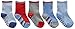 TICK TOCK Baby Boys Socks 5 Pairs Cotton Rich Heel and Toe Warm Stripes Grippers