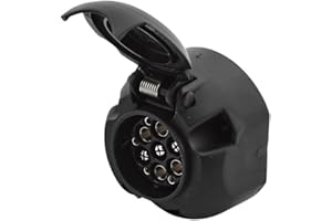 HELLA 8JB 005 949-031 Enchufe - 12V - 7/6polos - Plástico - Color de carcasa: negro - DIN / ISO: 1724