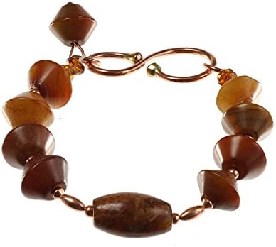 IlseS Bracelet with genuine natural gemstones Jade. Handmade in Switzerland.