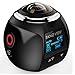 Produktbild HUAXING 360 Kamera HD Ultra Mini Panoramic Camera WiFi 16MP 3D Sports Camera Driving VR Action Camera Video Cam Waterproof 30m,White