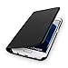 Produktbild WIIUKA Echt Ledertasche -TRAVEL Nature- für Samsung Galaxy S7 Edge -DEUTSCHES Leder- Schwarz, mit Kartenfach, extra Dünn, Tasche, Leder Hülle kompatibel mit Samsung Galaxy S7 Edge