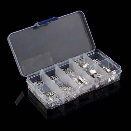 Verbindungsringe Schmuckherstellung Set Starter Kit Ohrring Armband Halsketten Schmucksachen – Silber, 5MM-20MM - 5