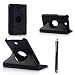Produktbild GSD Style Your Mobile {TM} Samsung Galaxy Tab 3 17,8 cm Zoll GT-P3200 P3200 GT P3210 P3210 SM T210/T211/T215/Flip Ständer 360 ° drehbar Sleep/Awake PU Leder Case Cover + Stylus