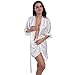 Produktbild MOIKA Damen Nachtwäsche, New Women's Pure Short Kimono Silk Robe Sleepwear Nachtwäsche Kleid Dessous Unterwäsche(XL,Weiß)