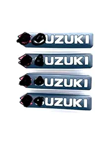 YOURKARTS.COM Compatible Suzuki Bold Design Car Door Guard/Scratch Protector Universal Car Door Guard (Set of 4, Plastic) for Compatible BREEZA