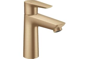 hansgrohe 71714140 Mezclador de Lavabo de una Sola Palanca, Bronce Cepillado, ComfortZone 110mm