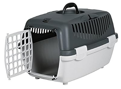 Trixie - Cage Transport Chien/chat - Capri 1 - 32 X 48 Cm - Gris Clair Et Foncé