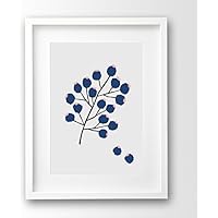 Küchenbild A ungerahmt, Blaubeere Illustration