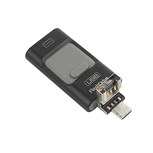 LL TRADER USB Drive 64GB Flash-Laufwerk OTG mit duale steckern für iPhone5/iPhone6/iPad Mini/iPad Air/Android Phone/Mac/PC(L3 Memory Stick – Schwarz) - 3
