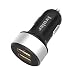 Produktbild iVoler Auto Ladegerät, USB 24W KFZ Schnellladegerät 2 Ports Auto Handy Ladegerät mit Quick Charge 3.0 unterstützt kompatibel für Samsung S9, S8, S7, S7 Edge, Huawei Mate 20 Lite usw.(Schwarz & Silber)