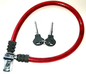 Steel Alone Power Login Heavy Steel Wire Helmet Safety Cable Lock for Helmet, Bike, Bicycle, Luggage, Scooter, etc..
