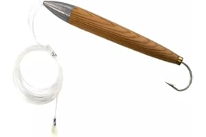GENERIC SEASKY 1pc/Bag Mono Leader MUSTAD Hook 6" Rigged Cedar Plugs