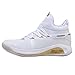 Produktbild SHE.White Unisex Jungen Basketballschuhe Sportschuhe Mädchen Turnschuhe Herren Hohe Hilfe Rutschfeste Sneaker Outdoor Leichte Verschleißfest Laufschuhe Paar Trainer Fitnessschuhe 36-45
