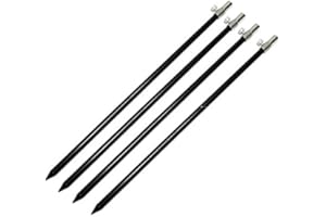 NGT Set of 4 Aluminium Banksticks, 50-90 cm, Rod Holders