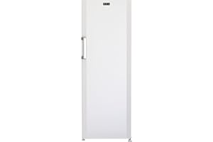 Beko FS127940N b100 freistehender Gefrierschrank, 244 l Gesamtrauminhalt, 5 Gefrierschubladen, 2 Gefrierfächer, Schnellgefrierfunktion, MinFrost, Türalarm, 36 dB, Weiß