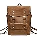 Produktbild Dligr Sromez Echtleder Rucksack Vintage Rucksack für Herren Damen 15 Zoll Laptop Daypack Schulrucksack Reisetasche Lederrucksack Dauerhaft Retro Schulterpackung