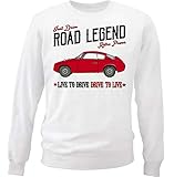 abarth 1000 tcr engine parts  Teesandengines Men\'s FIAT 750Z Abarth Vintage White Sweatshirt Size Large