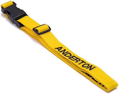 Hand Luggage Strap Personalised with Upto 12 Letters 1.5m x 25mm (Yellow)