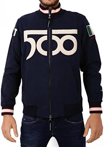 HYDROGEN Felpa in Misto Cotone Fiat 17 FIAT17 Navy Blue