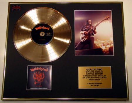 MOTORHEAD/CD GOLD DISC/RECORD &amp; PHOTO DISPLAY/LTD. EDITION/COA/ACE OF SPADES