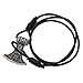 Produktbild Hongma Armband mit Axt Anhänger Viking Schwarz Kunstliche Leder Schmuck Vintage Unisex