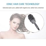 SUPRENT Nano thermische keramische u. Ionische runde Fass-Haar-Bürste, 2 Zoll, graue und schwarze Farbe, addieren Haar-Volumen, für Haar-Trocknen, Anreden, Curling - 2