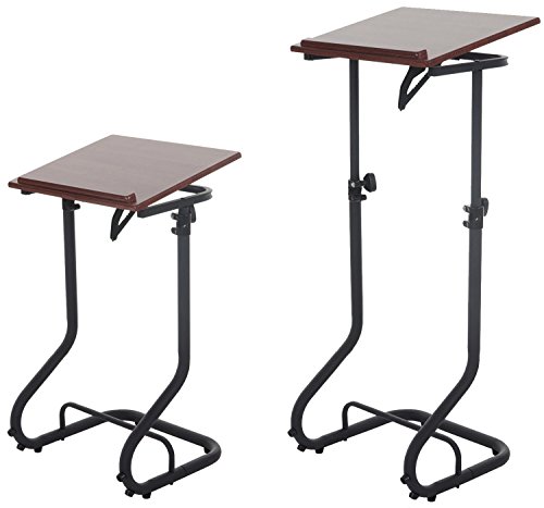 Laptoptisch Bakersfield, Notebooktisch Laptopständer, höhenverstellbar schwenkbar ~ Walnuss-Optik - 7