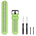 Produktbild Big-Mountain Für Garmin Forerunner 735XT | Weiches Silicone Bracelet Handgelenk Band | Strap Uhr Einzigartiges Doppeltes Farben Ersatzarmband mit 2X Anschluss 2X Schraubenzieher | 22mm (GN)