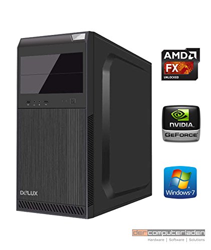 dercomputerladen Office PC System AMD, FX-4300 4x3,8 GHz, 16GB RAM, 1000GB HDD, nVidia GT730 -2GB, 400W, inkl. Windows 7 (inkl. Installation) Computer Büro Multimedia