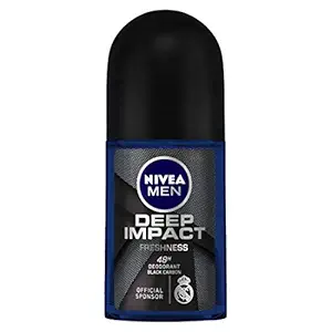 Nivea Deep Impact Freshness Deodorant Roll On for Men, 50 milliliters