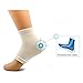 Dr. Pedi Heel Socks for Cracked Heels Moisturising Silicone Gel Protectors Socks (White)