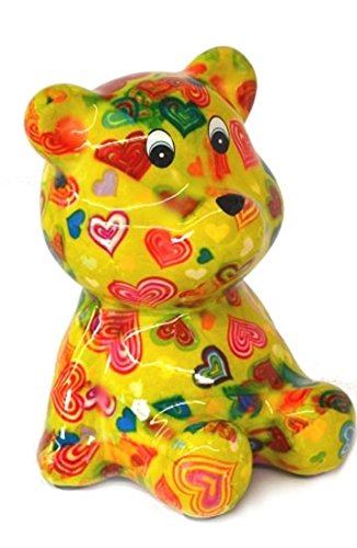 pomme-pidou Petit Teddy hellgruen mit Herzen