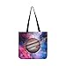 Produktbild Der fünfte Planet im Sonnensystem Canvas Tote Handtasche Schultertasche Crossbody Taschen Geldbörsen für Männer und Frauen Einkaufstasche