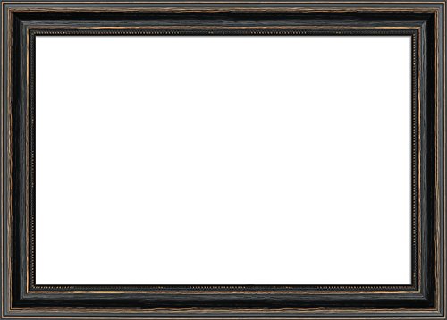 WandStyle H550-010 Wandspiegel Spiegel Barock Modern Antik Massivholz Schwarz (70 x 100 cm) - 3