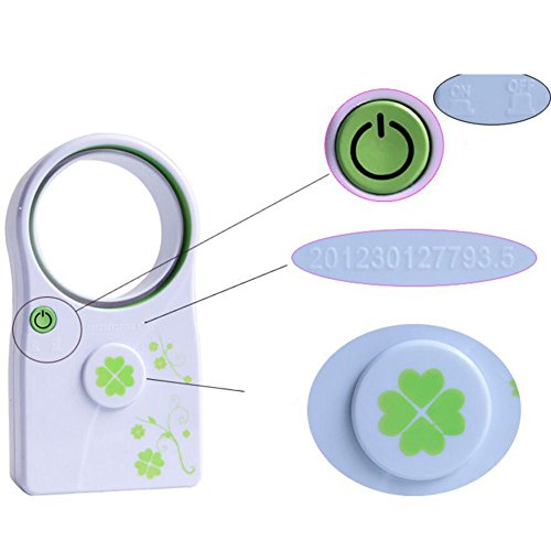 Portable USB-Batterie betrieben Mini Fan Fan Fan Bladeless Fan Ventilator Grün - 2