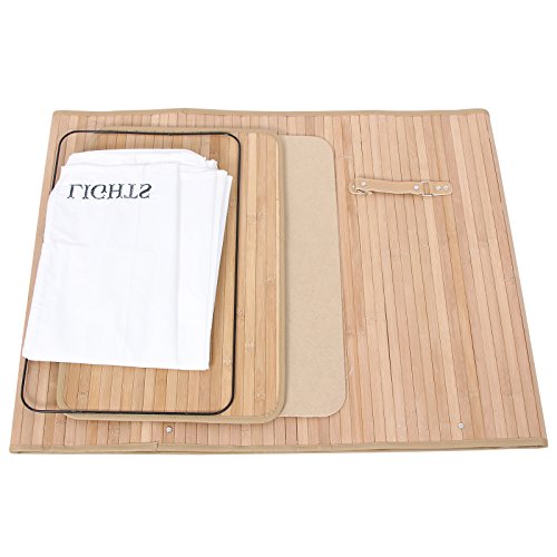 Songmics | Faltbarer Wäschekorb mit 2 Fächern für helle und dunkle Wäsche