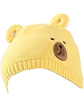 LCLrute Baby-warmer Winter-Hüte Baby-Jungen-Mädchen-Mütze-Bären-Kappen-Baumwollhut-Kind-Druck-Strickmützen