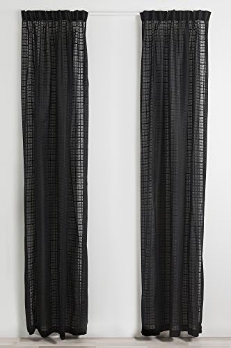 HIMLA Möja Curtain with Heading Tape, 145x290cm, Black